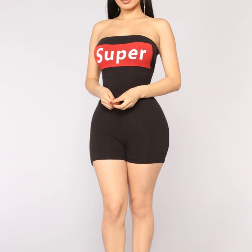Fashion Nova Super Tube Romper